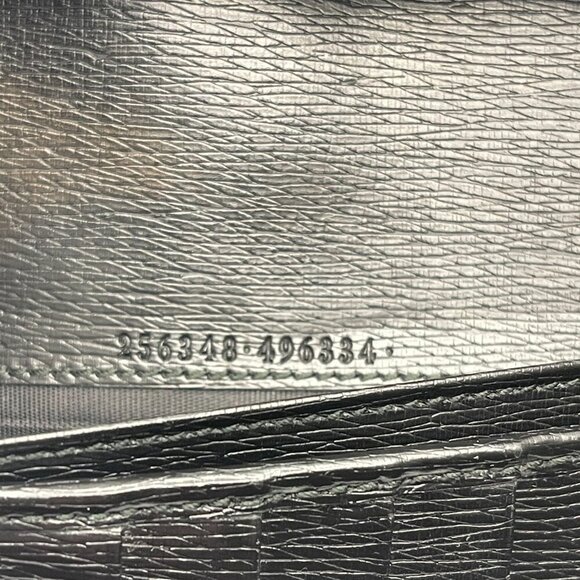 Gucci Calfskin Interlocking G Continental Wallet Black - Preowned - Picture 15 of 15